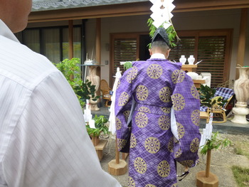 家の改修工事の地鎮祭＆Rioちゃんの笑顔