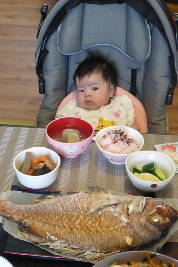 Mioriちゃん・（百日祝）お食い初め