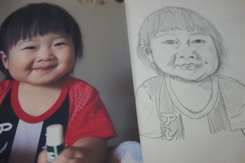 似顔絵のﾘﾍﾞﾝｼﾞ