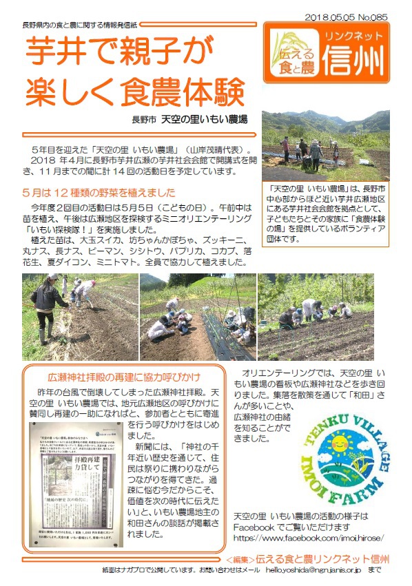 芋井で食農体験