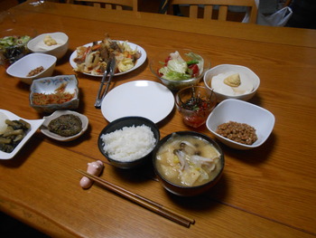 昨日の晩ご飯