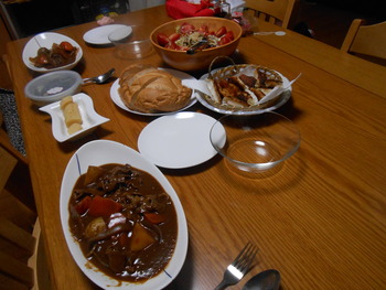 昨日の晩ご飯と答え