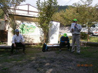 樵作業と茸狩り