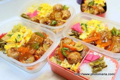 甘酢肉団子弁当