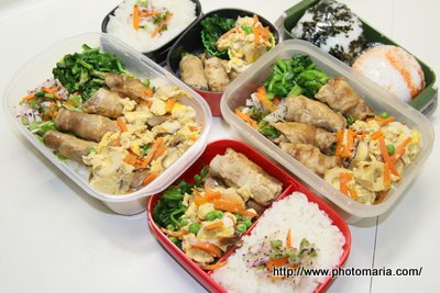 アスパラ肉巻き弁当