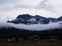 有明山は雲の中