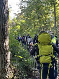 長峰山トレッキング、りんごの小径ウォーキングを開催しました