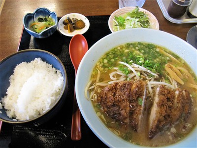 いります　味噌トンカツラーメン定食＠松本市