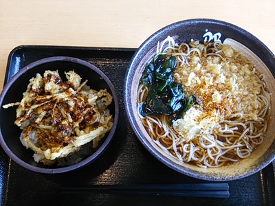 ゆで太郎・あさり牛蒡天丼ｾｯﾄ