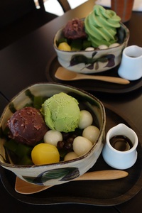 胡蝶庵茶寮「茶室悠々庵」で抹茶あんみつ♪ 2016/10/20 19:39:07