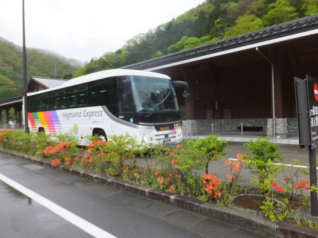 昨日はあめがふったり止んだりの天気、レンゲツツジがきれいに咲いている