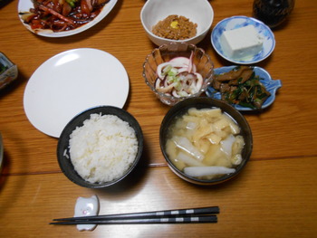 ある日の夕食