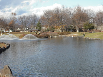 小布施公園で日向ぼっこ