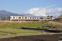 富士山のある列車風景（御殿場線）