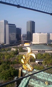 大阪城天守閣に登りました！