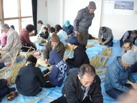 しめ縄・蕎麦打ち・餅つき区の行事