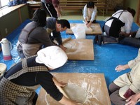しめ縄・蕎麦打ち・餅つき区の行事