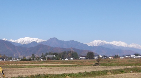 安曇野の朝　