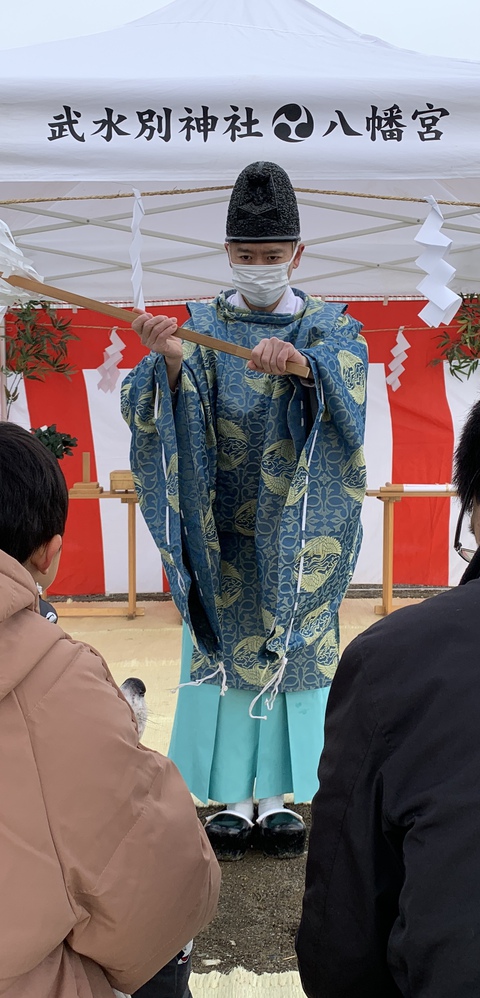 長野市篠ノ井で地鎮祭を行いました。
