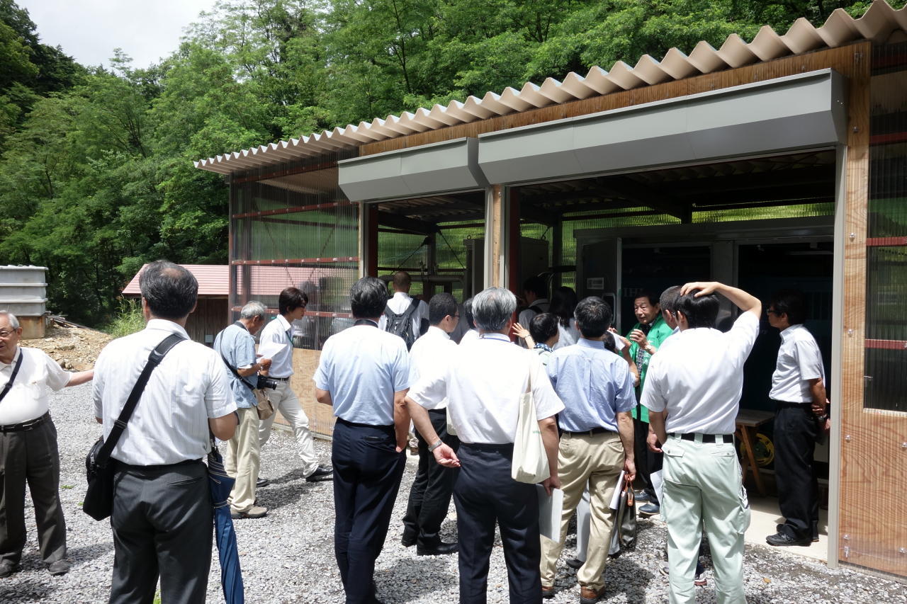 20150724　温泉熱バイナリ発電施設見学会