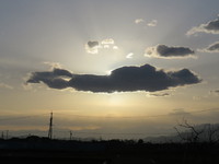 3/22 昨日の夕空だよ。