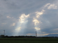 光芒が綺麗に見えました。