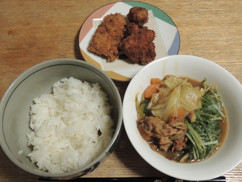 今日の夕ご飯 (12/27 SAT)