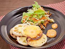 ３時は！ららら♪　「れんこんのチーズ焼き」