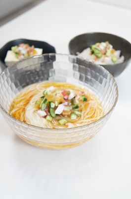3時は！ららら♪　蒸したこと野菜のやたら風