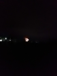 今日９月１１日午後８時頃／川中島町今里付近で花火を見ました