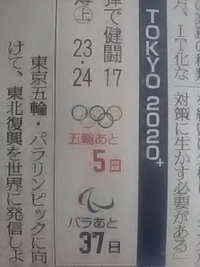 東京五輪開幕まであと５日