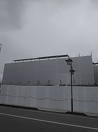 旧フジイビル＆旧ナガイビル解体工事現場／２１年６月１９日