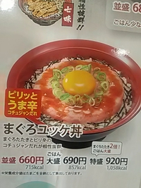 ユッケ丼並／すき家長野南店／２１年４月４日