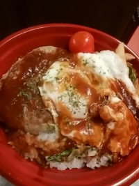 ロコモコ丼／六方はちべい／ごん堂の冷蔵庫／７月２５日