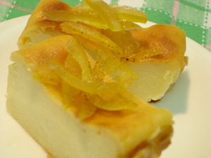 チーズがはいっていないチーズケーキ！