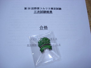 野菜ソムリエになりました！