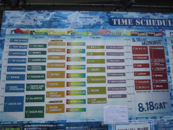 SUMMER SONIC 12　part1