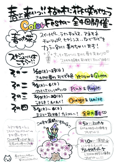 Spring Color Fest のご案内