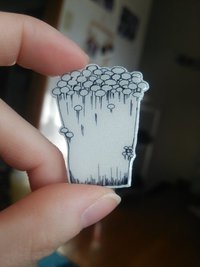エノキのブローチ