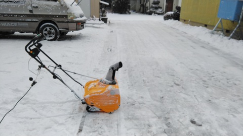 電動除雪機 初使用