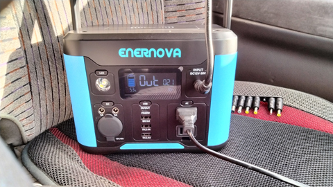 災害への備え ポータブル電源 ENERNOVA smart300 ソーラーパネル 充電編