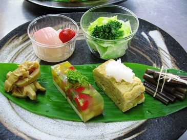涼しげな前菜