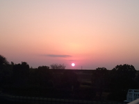 夕日