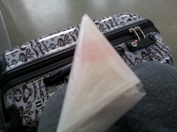 レジ袋を三角形にする習慣