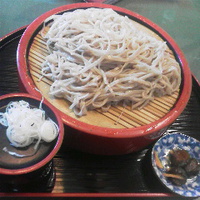 ざる蕎麦７５０円／味菜／道の駅おがわ
