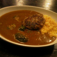 ビーフハンバーグカレー１２８０円／珈琲哲学篠ノ井店