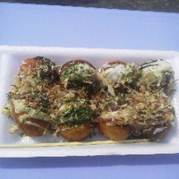 たこ焼き４００円／にこちゃんケバブ／グランセローズ公式戦会場
