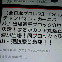 丸藤正道選手／全日本プロレス／チャンピオンカーニバル２０１８出場