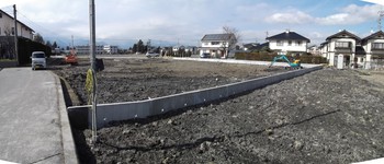 新宅地造成現場〜安曇野市三郷明盛〜