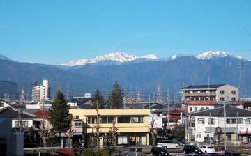 初冬の穂高連峰
